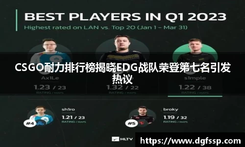 CSGO耐力排行榜揭晓EDG战队荣登第七名引发热议